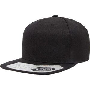 Mens Snapback Baseball Cap Flat Brim Adjustable High Profile Fitted Hat
